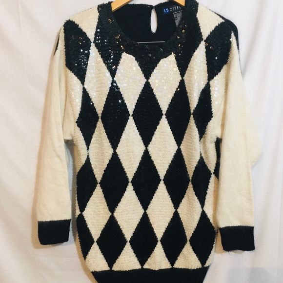 IB diffusion Sweaters - Vintage 1989 IB Diffusion sequin tunic sweater M